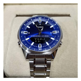 Casio Enticer Dual Time Stainless Steel Chain Watch AMW-830D-2AVDF