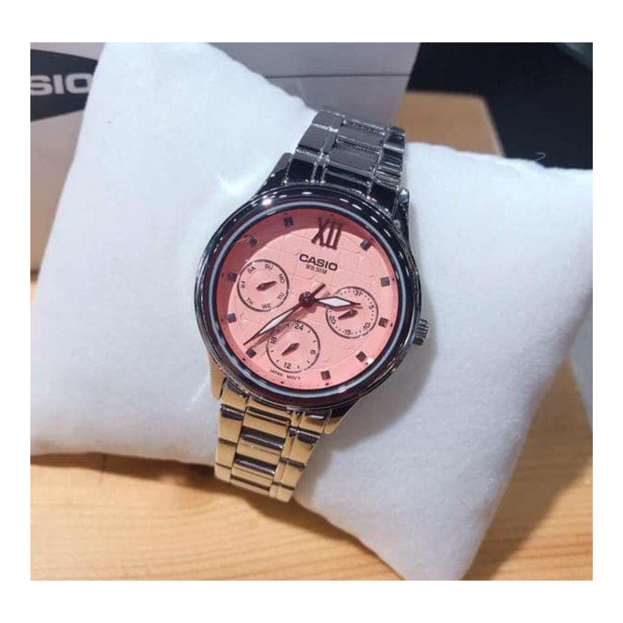 Casio Enticer Multifunction Ladies Chain Watch LTP-E306D-4AVDF