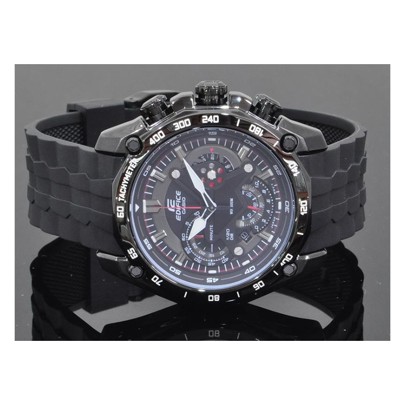 Casio Edifice Chronograph Resin Belt Watch EF-550PB-1AVUDF