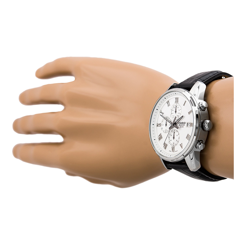 Casio Beside Chronograph Leather Belt Watch BEM-511L-7AVDF