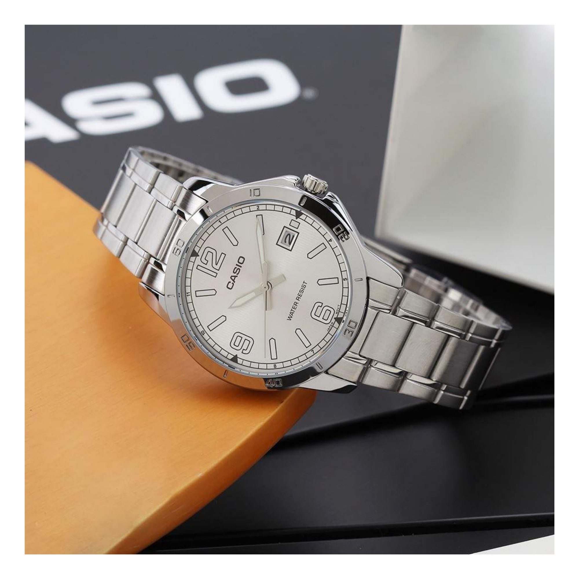 Casio Standard Date Chain Watch MTP-V004D-7B2UDF