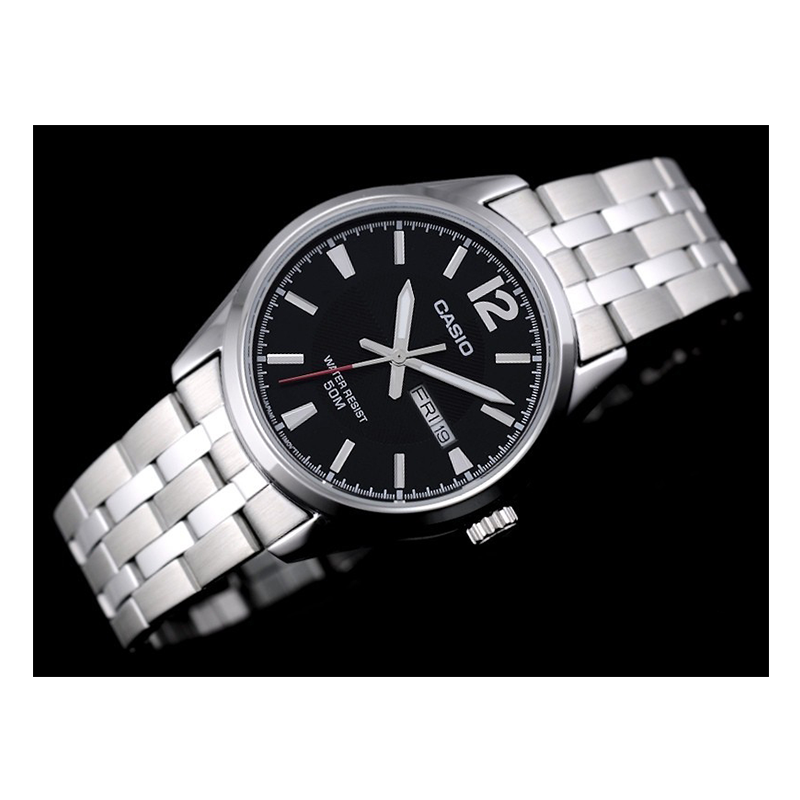 Casio Enticer Day Date Chain Watch MTP-1335D-1AVDF