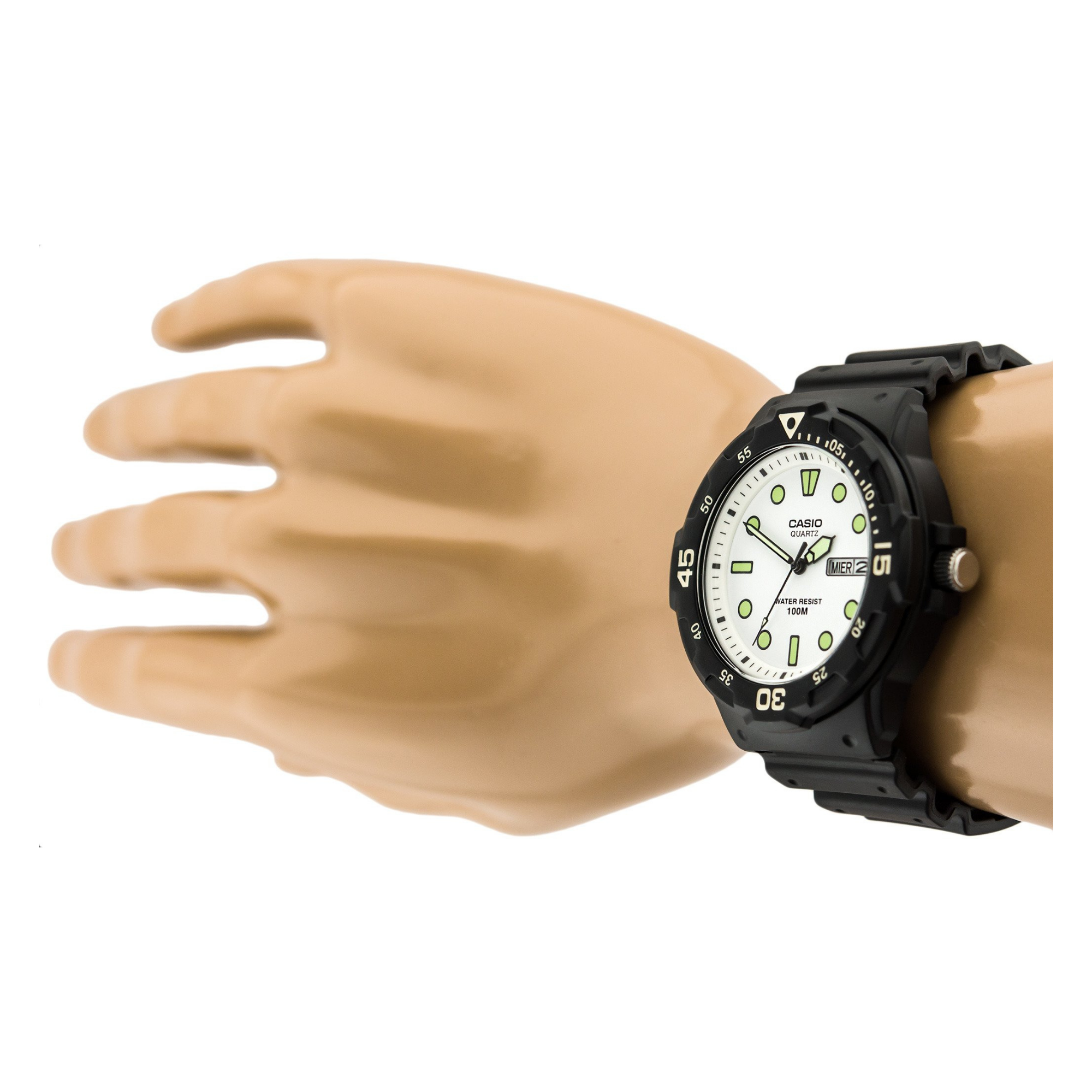 Casio Youth Day Date Resin Belt Watch MRW-200H-7EVDF