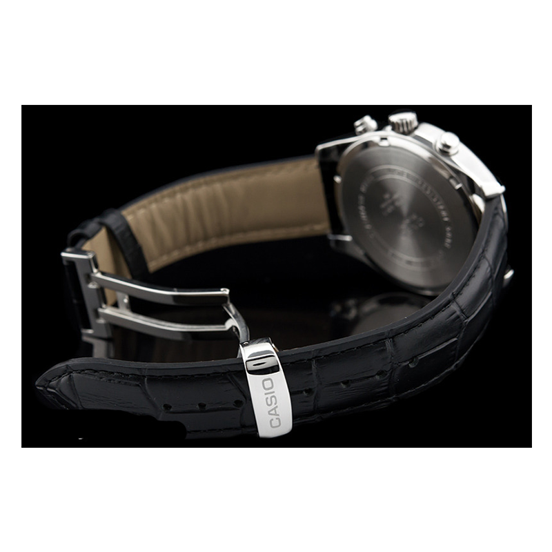 Casio Beside Chronograph Leather Belt Watch BEM-512L-7AVDF