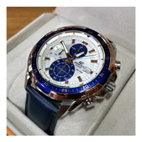 Casio Edifice Chronograph Leather Belt Watch EFR-539L-7CVUDF