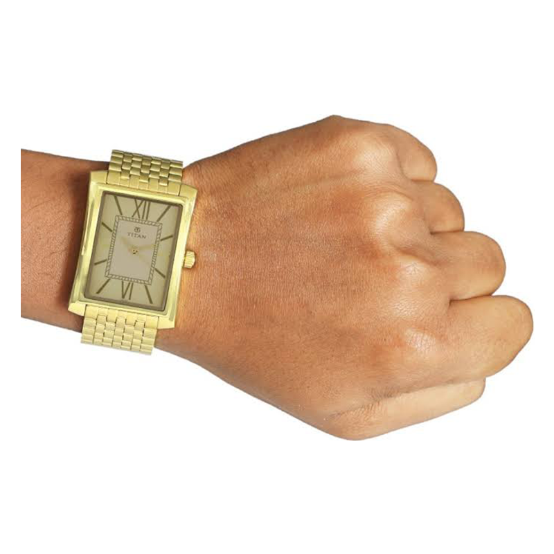 Titan Analog Chain Watch 90023YM02 NAGRAM