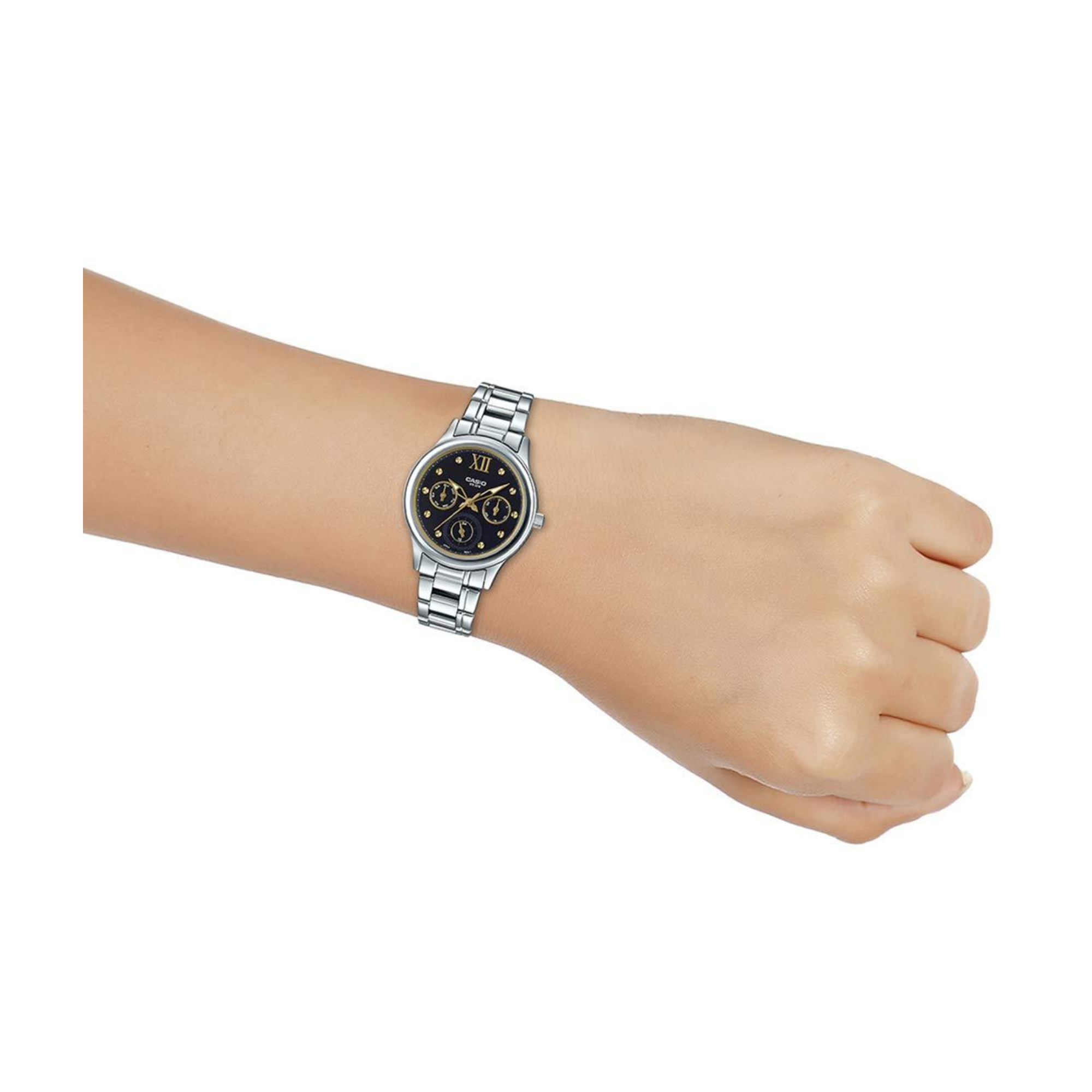 Casio Enticer Multifunction Ladies Chain Watch LTP-E306D-1AVDF