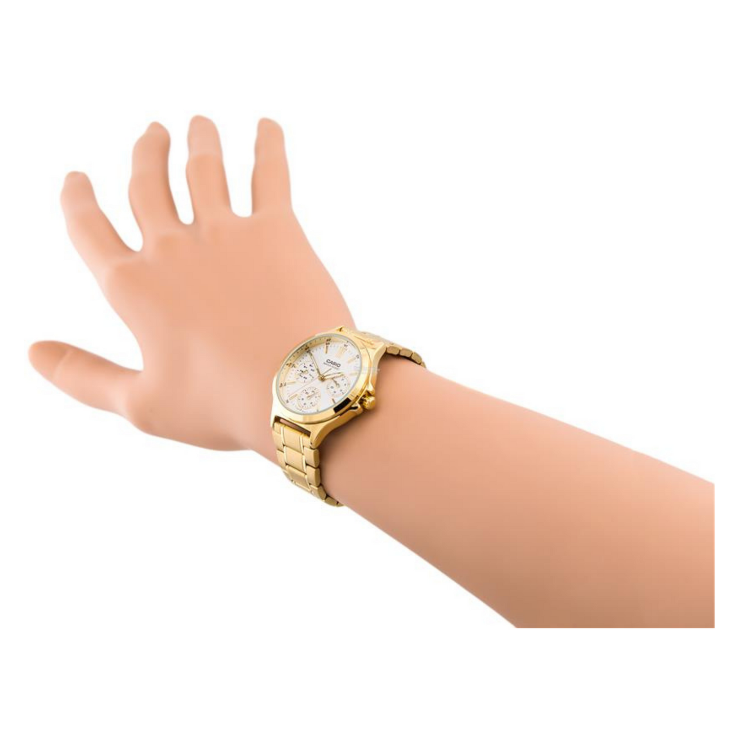 Casio Enticer Multifunction Golden Ladies Chain Watch LTP-V300G-7AUDF