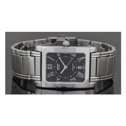 Casio Beside Date Stainless Steel Chain Watch BEM-100D-1A2VDF