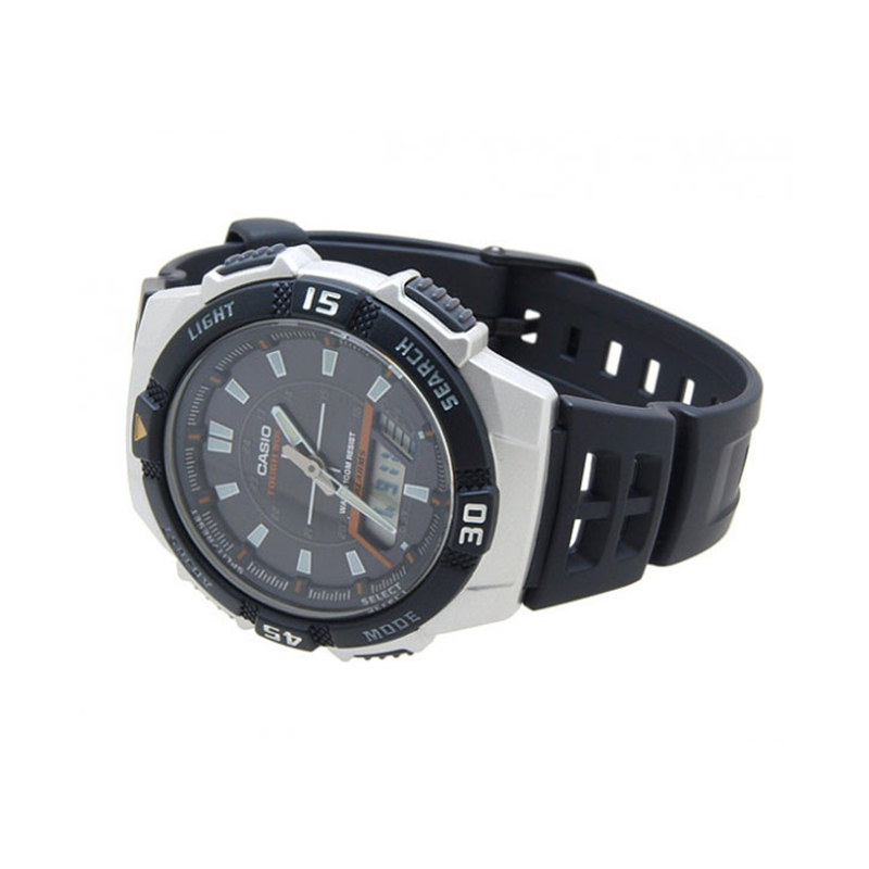 Casio Youth Tough Solar Dual Time Resin Belt Watch AQ-S800W-1EVDF