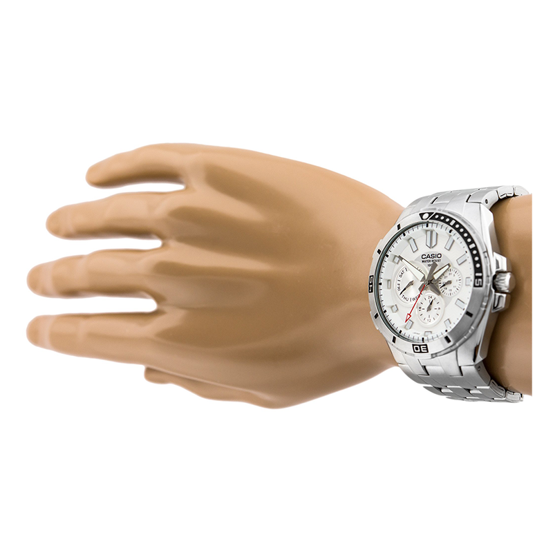 Casio Enticer Multifunction Stainless Steel Chain Watch MTD-1060D-7AVDF