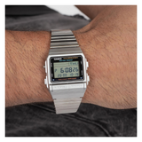 Casio Vintage Data Bank Silver Chain Watch DB-380-1DF