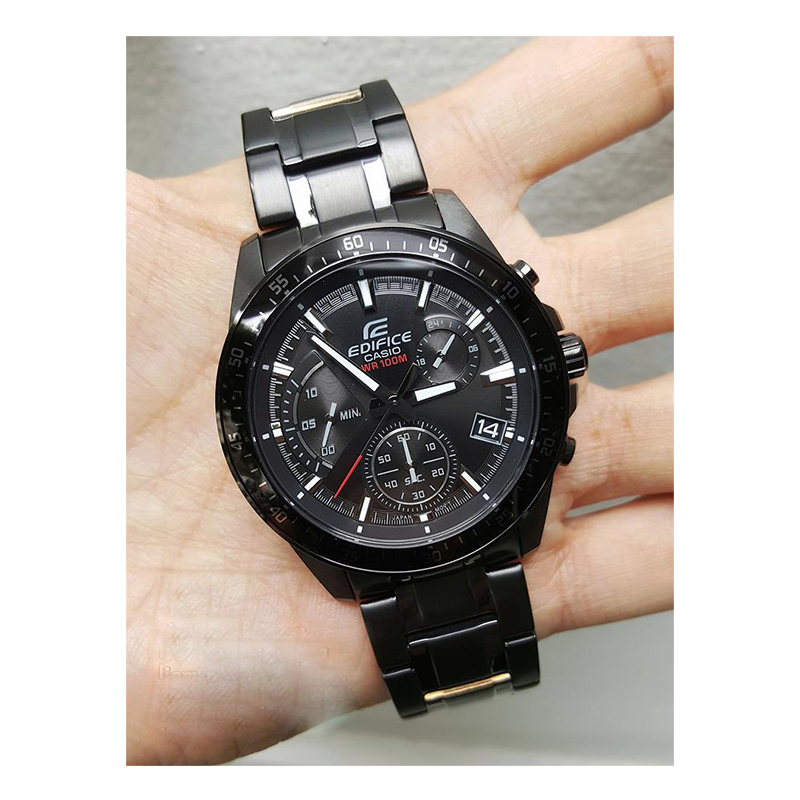 Casio Edifice Chronograph Stainless Steel Black Chain Watch EFV-540DC-1AVUDF