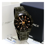 Casio Edifice Chronograph Stainless Steel Black Chain Watch EFV-540DC-1BVUDF