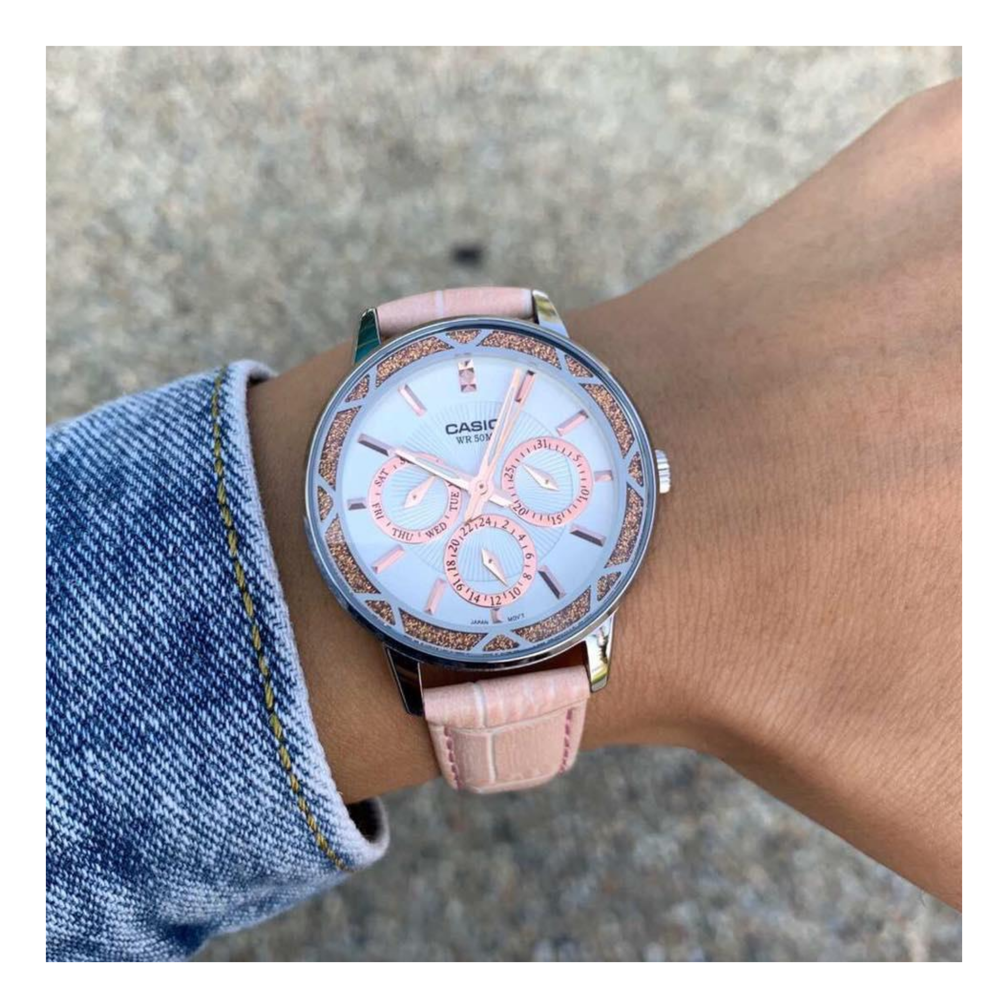 Casio Enticer Multifunction Ladies Leather Belt Watch LTP-2087L-4AVDF