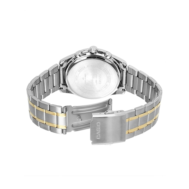 Casio Enticer Day Date Chain Watch MTP-E305SG-9AVDF