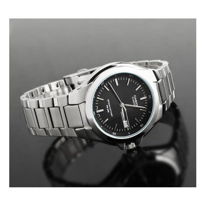 Casio Enticer Day Date Stainless Steel Chain Watch MTP-1228D-1AVDF