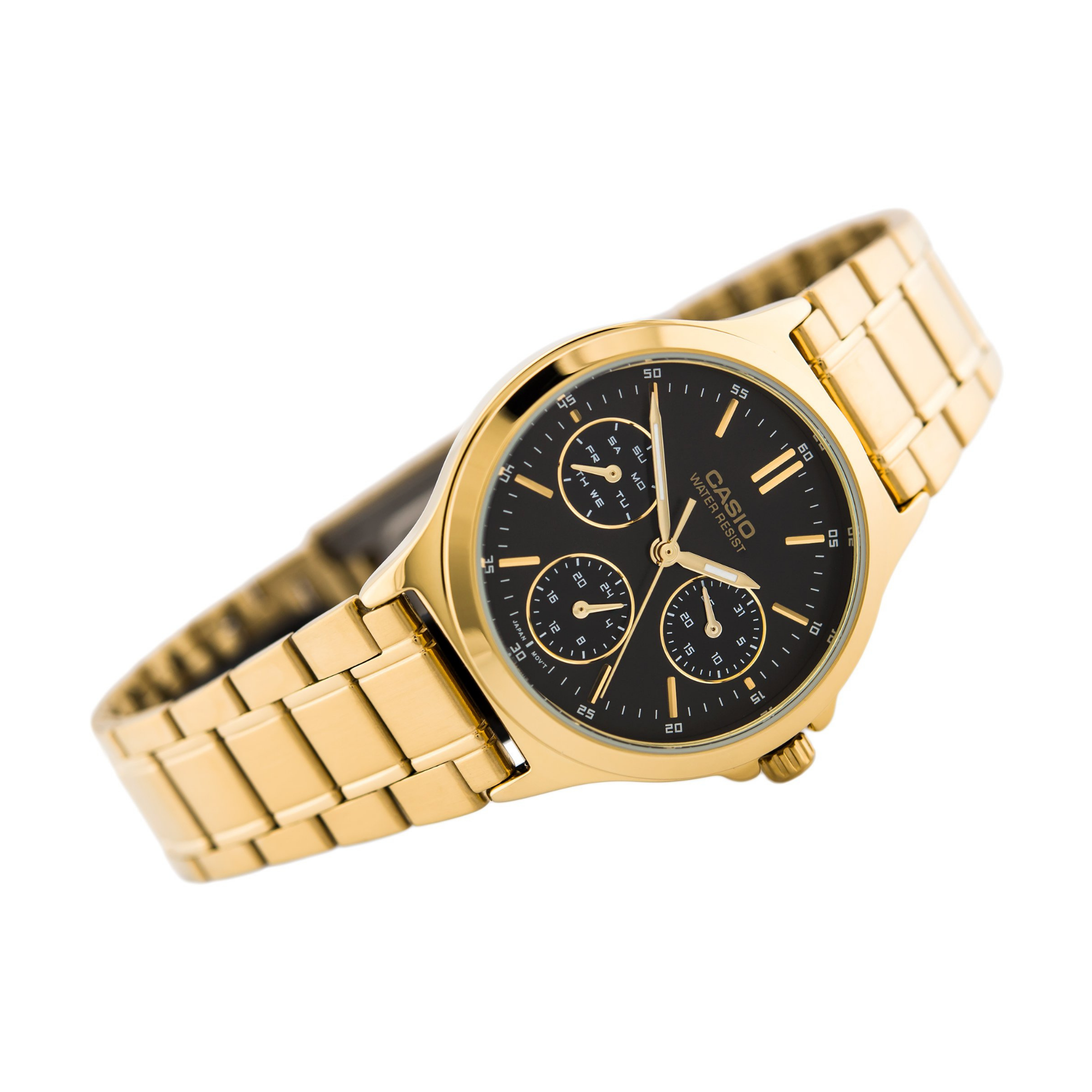 Casio Enticer Multifunction Golden Ladies Chain Watch LTP-V300G-1AUDF