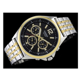 Casio Enticer Multifunction Stainless Steel Two Tone Chain Watch MTP-E303SG-1AVDF