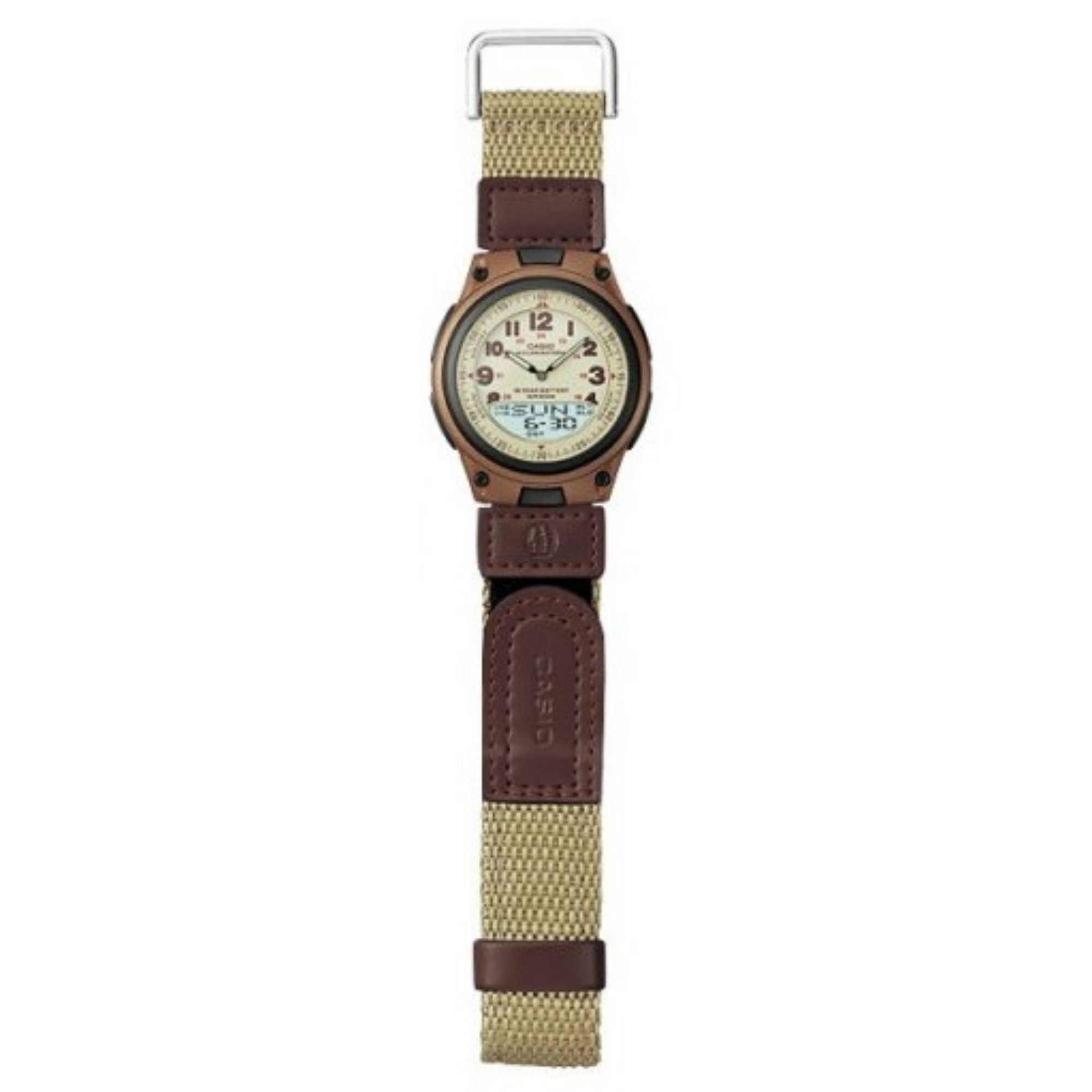 Casio Youth Dual Time Nylon Belt Watch AW-80V-5BVDF