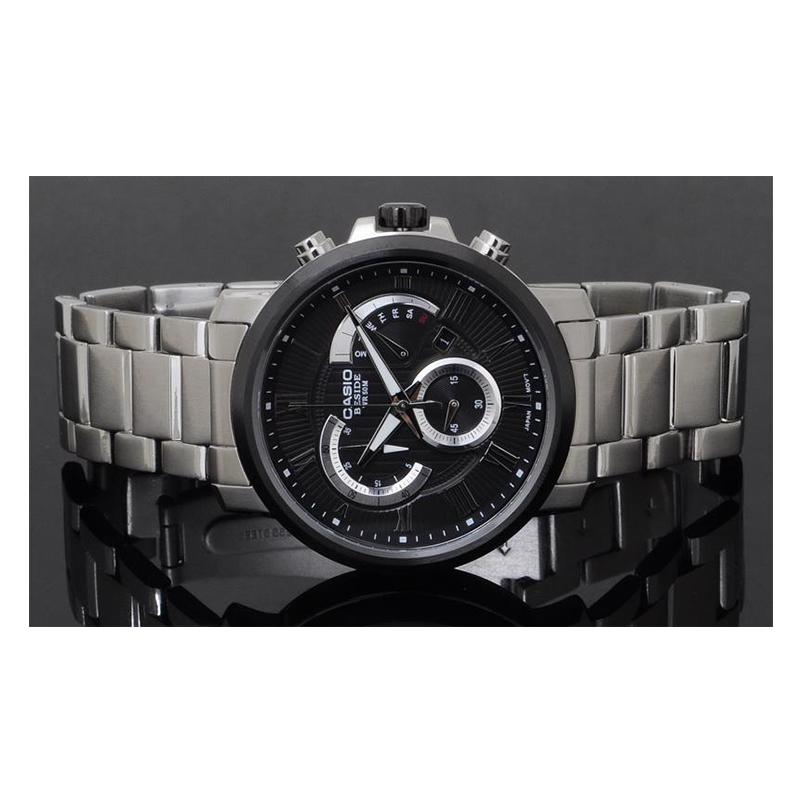 Casio Beside Chronograph Stainless Steel Chain Watch BEM-506CD-1AVDF