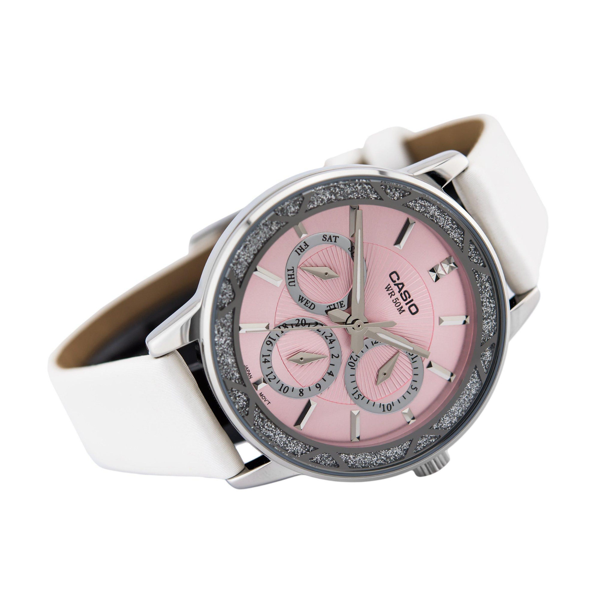 Casio Enticer Multifunction Ladies Leather Belt Watch LTP-2087SL-4AVDF