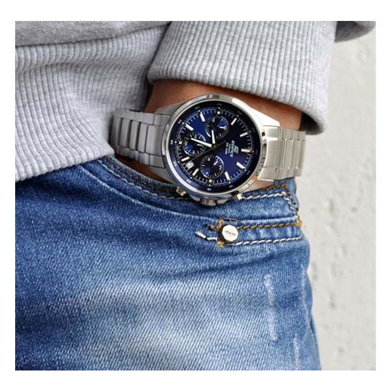 Casio Edifice Chronograph Stainless Steel Chain Watch EFR-527D-2AVDF