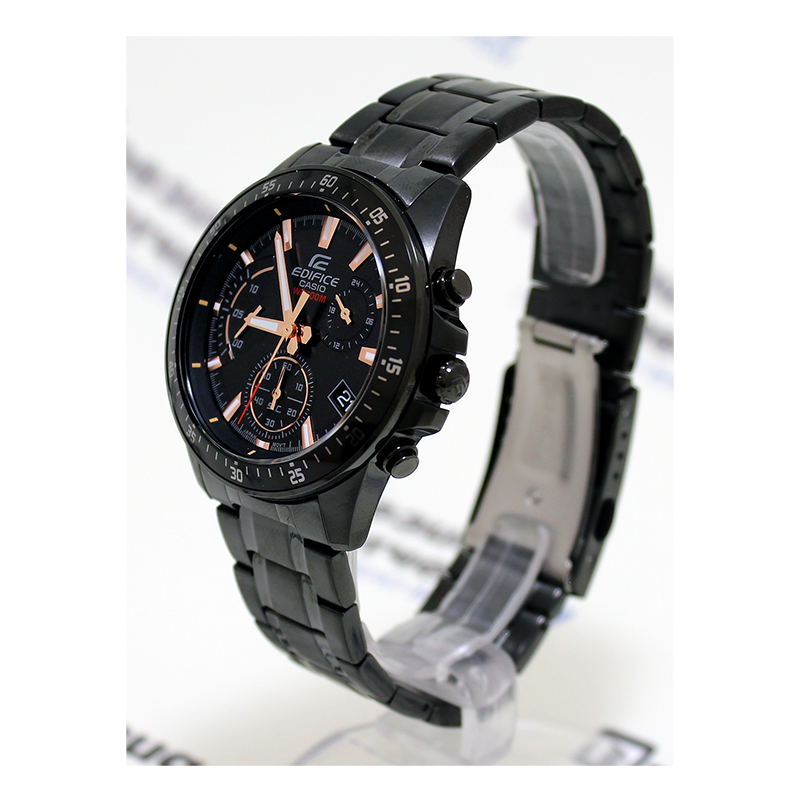Casio Edifice Chronograph Stainless Steel Black Chain Watch EFV-540DC-1BVUDF