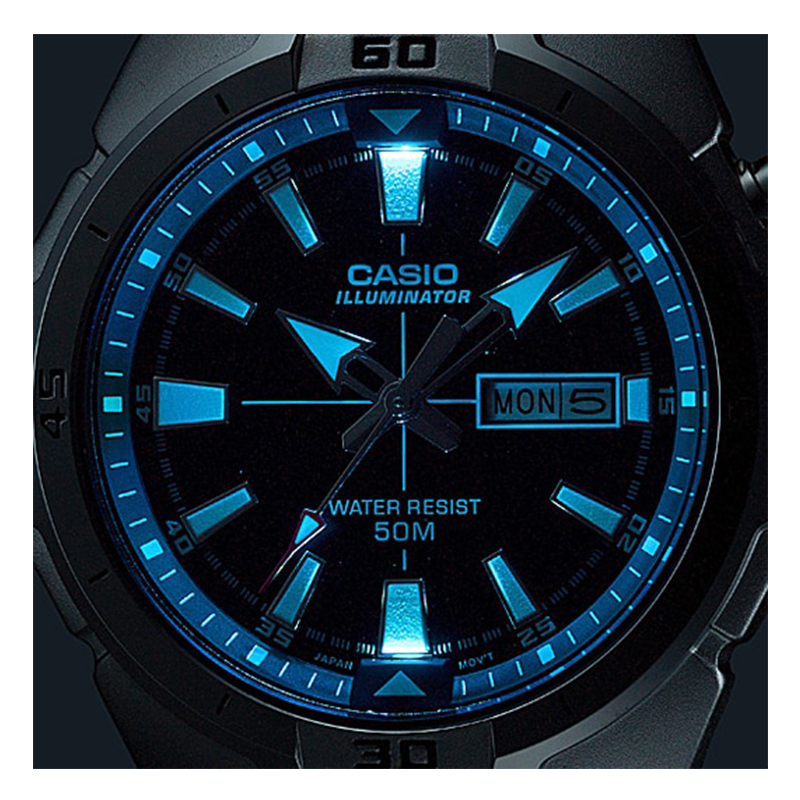 Casio Enticer Day Date Illuminator Chain Watch MTP-E203D-2AVDF