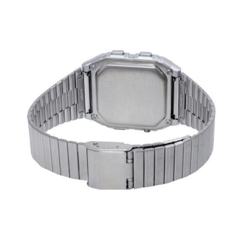 Casio Vintage Data Bank Silver Chain Watch DB-380-1DF