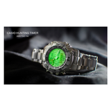 Casio Youth Hunting Timer Stainless Steel Chain Watch AMW-704D-7AVDF