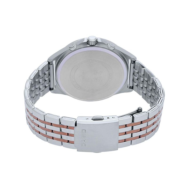 Casio Enticer Multifunction Stainless Steel Chain Watch MTP-E316RG-2AVDF