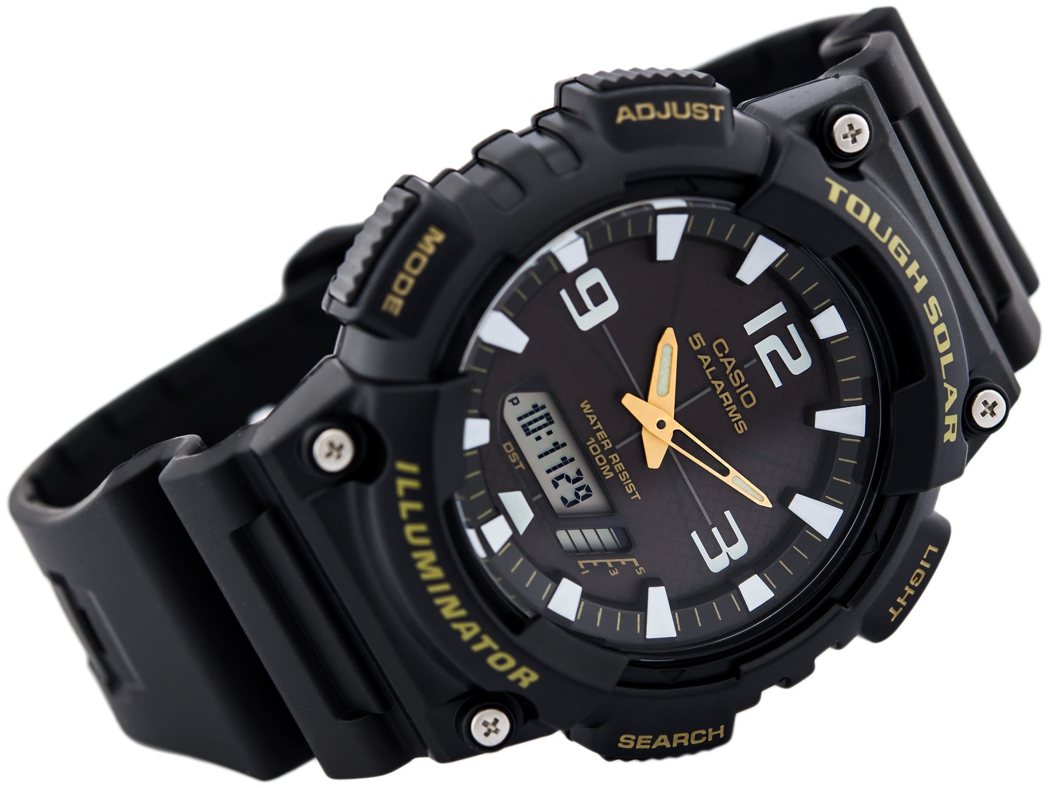 Casio Youth Tough Solar Dual Time Resin Belt Watch AQ-S810W-1BVDF