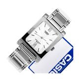 Casio Beside Date Stainless Steel Chain Watch BEM-100D-7AVDF