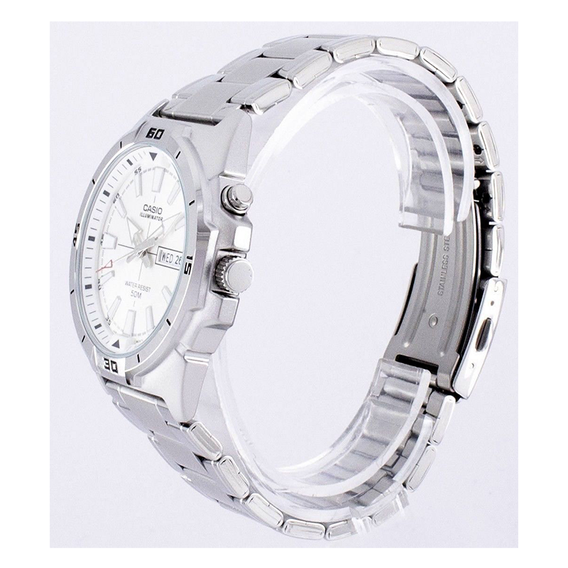 Casio Enticer Day Date Illuminator Chain Watch MTP-E203D-7AVDF