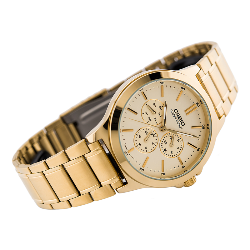 Casio Enticer Multifunction Golden Chain Watch MTP-V300G-9AUDF