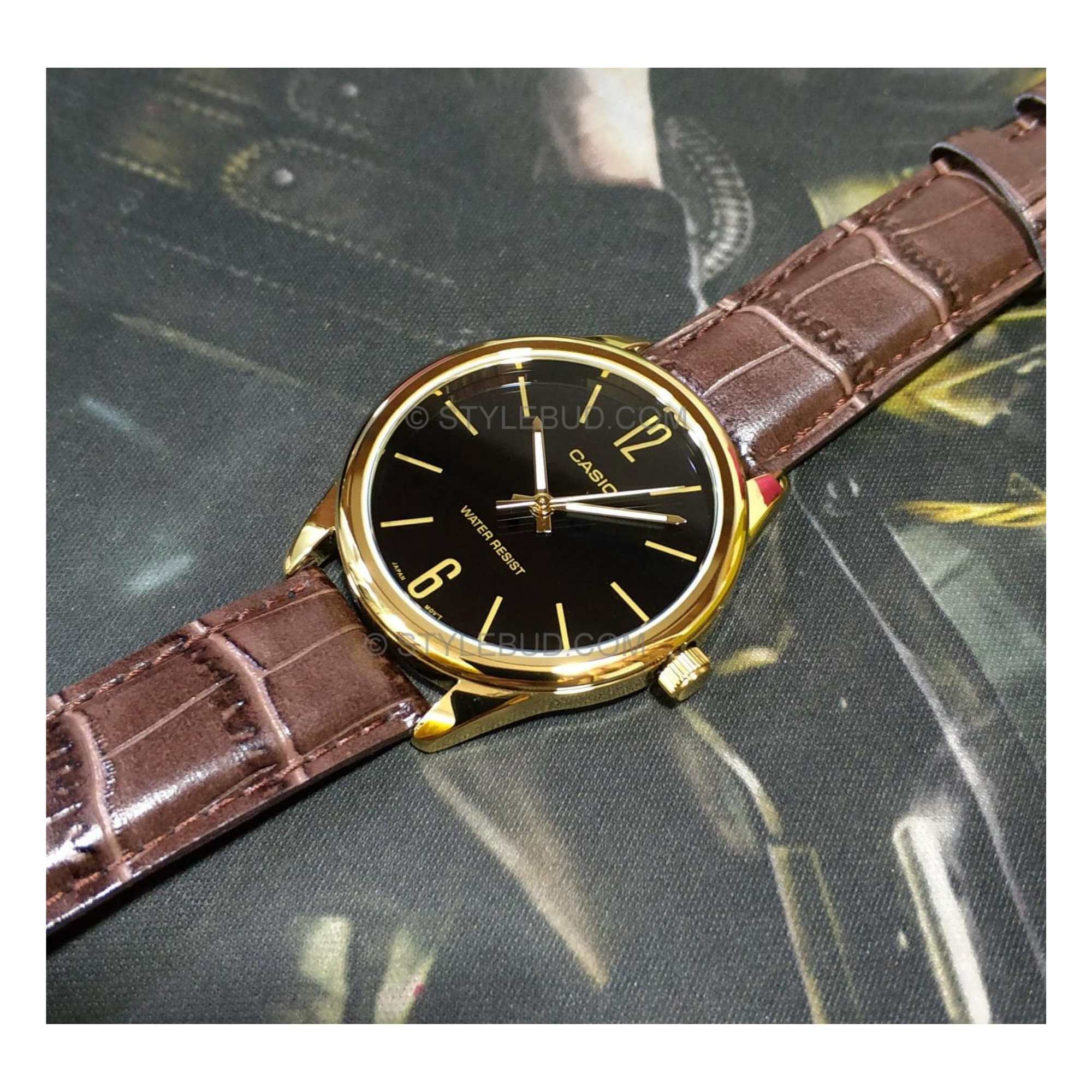 Casio Standard Belt Watch MTP-V005GL-1BUDF