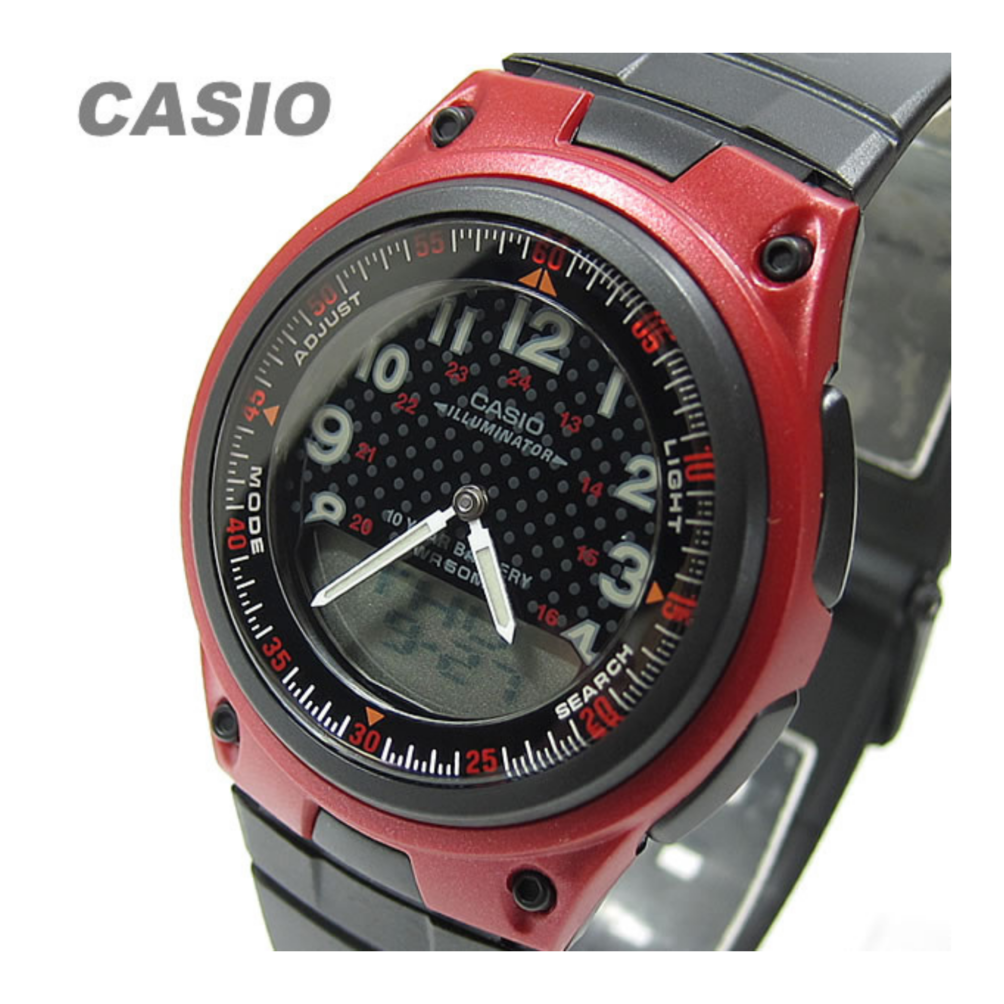 Casio Youth Dual Time Resin Belt Watch AW-80-4BVDF