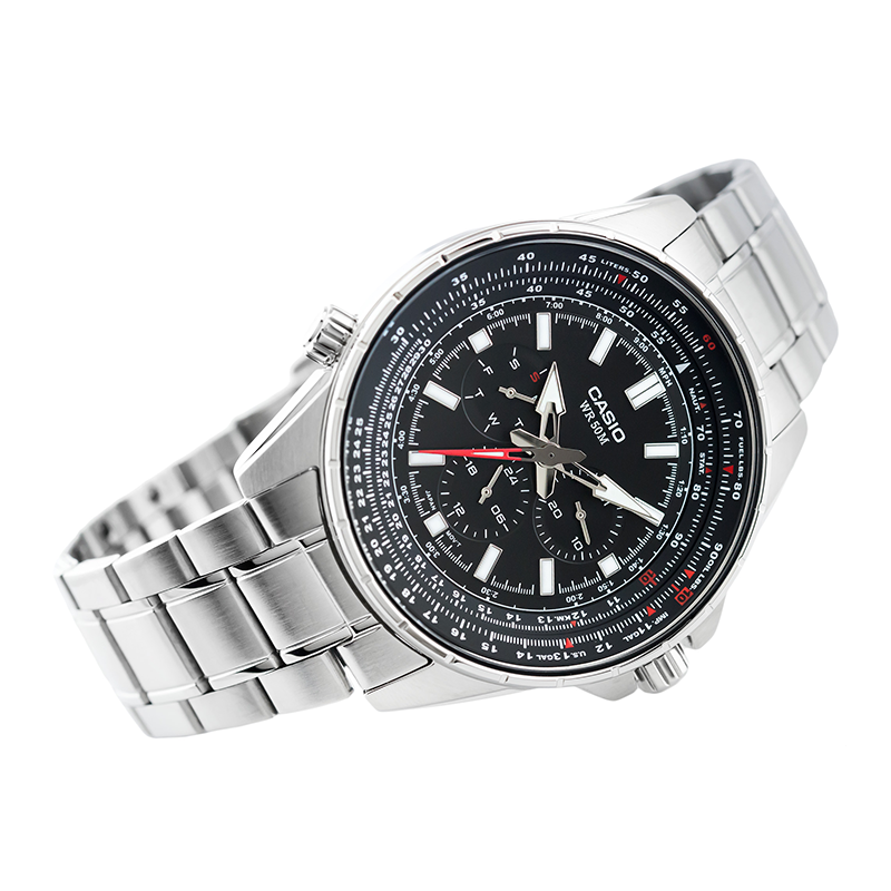 Casio Enticer Sweep Second Stainless Steel Chain Watch MTP-SW320D-1AVDF