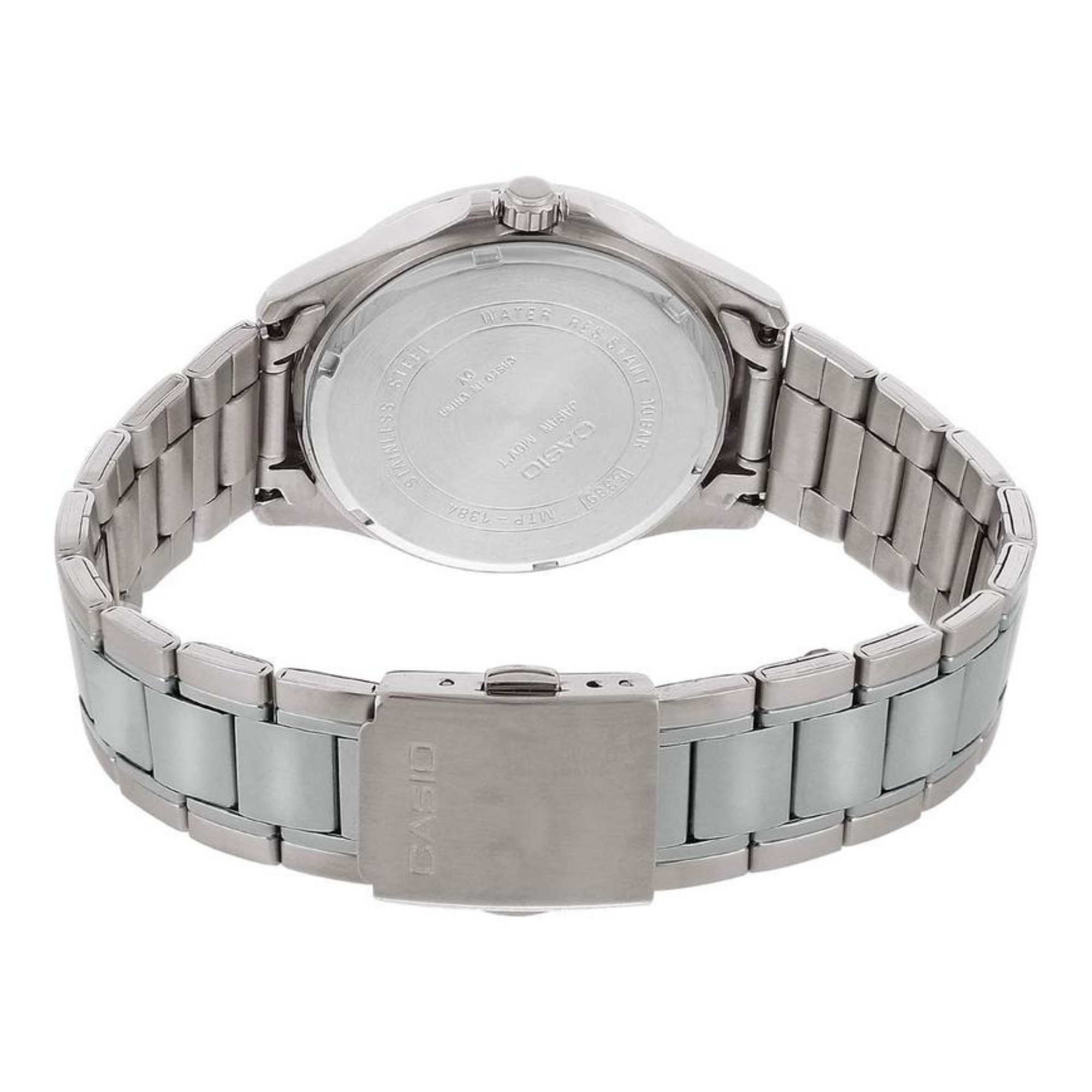Casio Enticer Day Date Stainless Steel Chain Watch MTP-1384D-7A2VDF