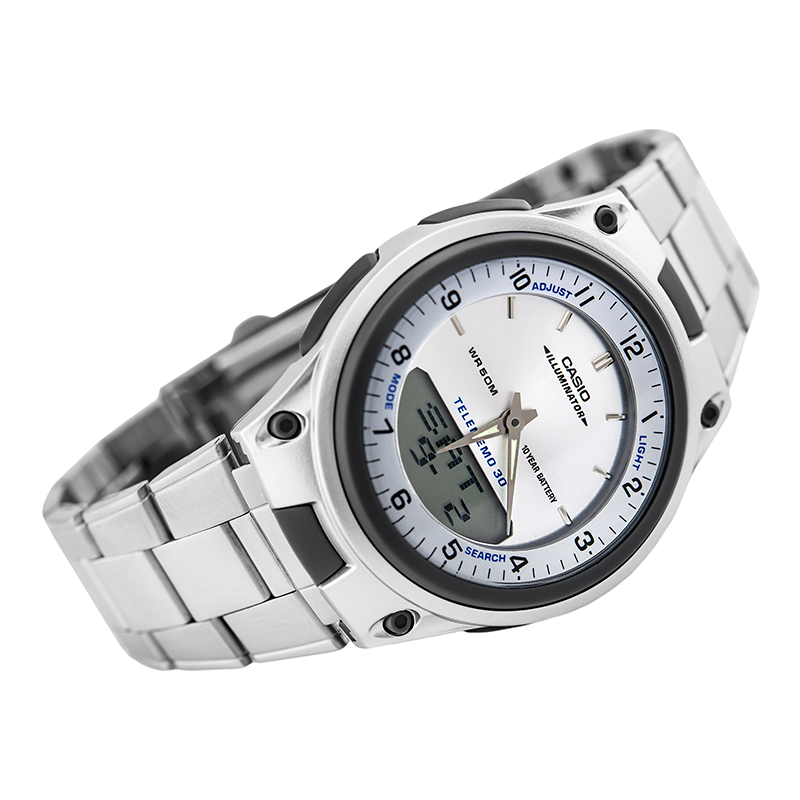 Casio Youth Dual Time Chain Watch AW-80D-7AVDF