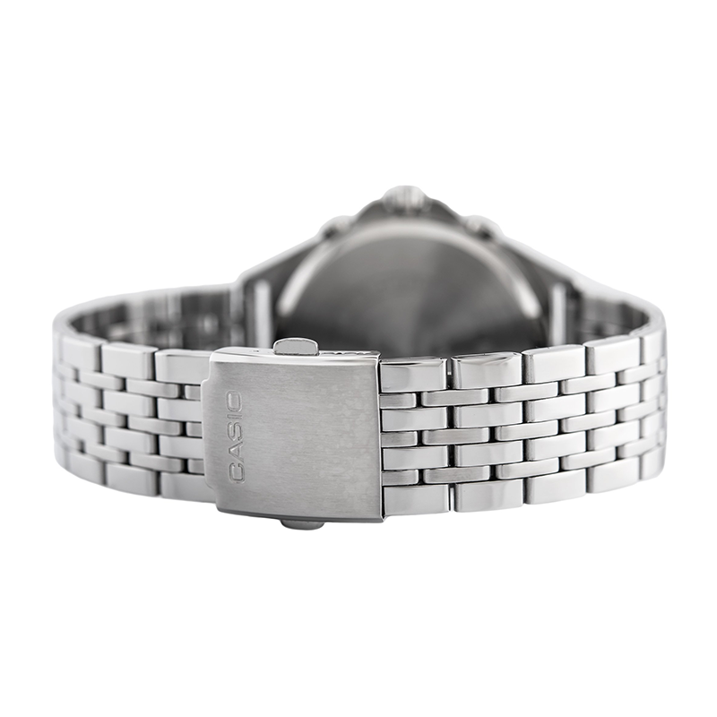 Casio Enticer Multifunction Stainless Steel Silver Chain Watch MTP-E303D-7AVDF