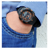 Casio Youth Tough Solar Dual Time Resin Belt Watch AQ-S800W-1B2VDF