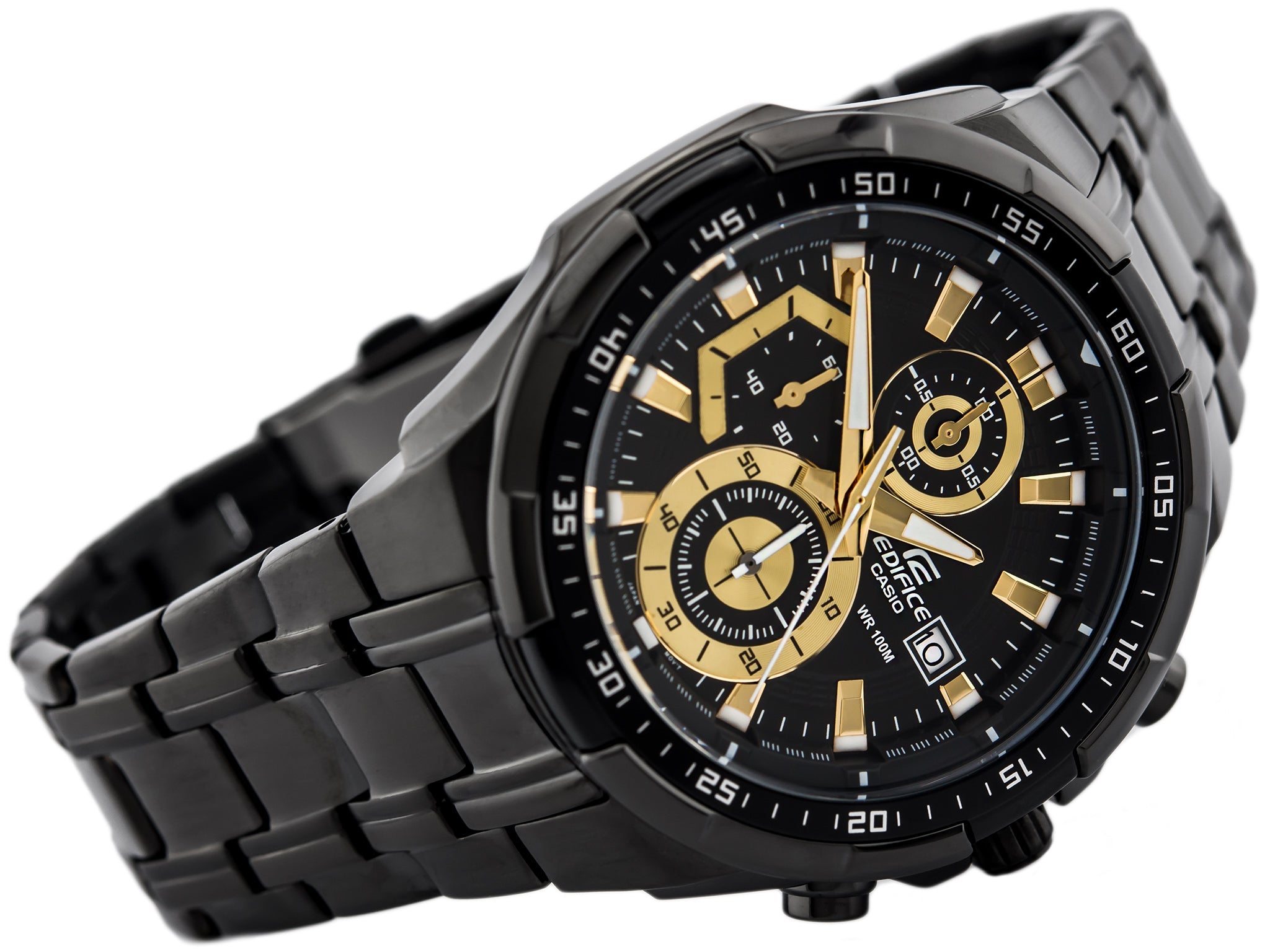 Casio Edifice Chronograph Chain Watch EFR-539BK-1AVUDF