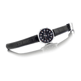 Casio Enticer Dual Time Stainless Steel Leather Belt Watch AMW-830L-1AVDF