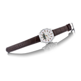 Casio Enticer Dual Time Stainless Steel Leather Belt Watch AMW-830L-7AVDF