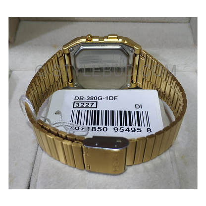 Casio Vintage Data Bank Golden Chain Watch DB-380G-1DF