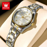 OLEVS 5563 Two-Tone Stainless Steel Analog Watch – Water Resistant