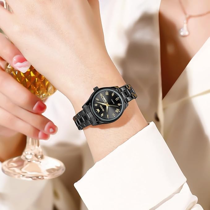 OLEVS 5563 Two-Tone Stainless Steel Analog Watch – Water Resistant