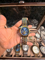 BINBOND B1236 Classic Quartz Luminous Watch – Stainless Steel, Moon Phase, 3BAR Water Resistant